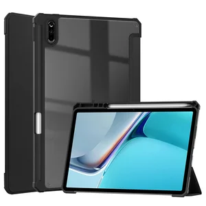 high quanlity case for huawei matepad 11 case 2021 built in s pen holder folding smart cover funda for huawei matepad 11 cover free global shipping