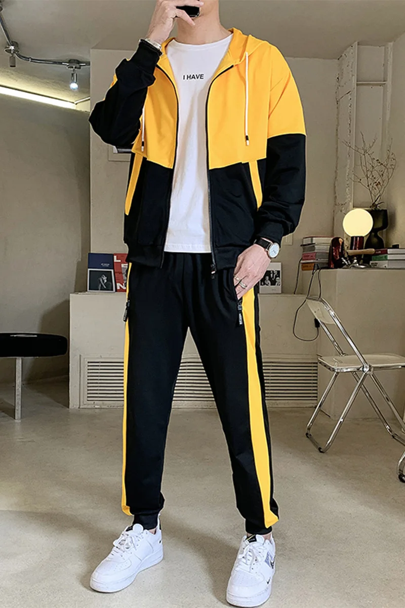 Мужской спортивный костюм из свитшота с капюшоном и брюк | Мужская одежда