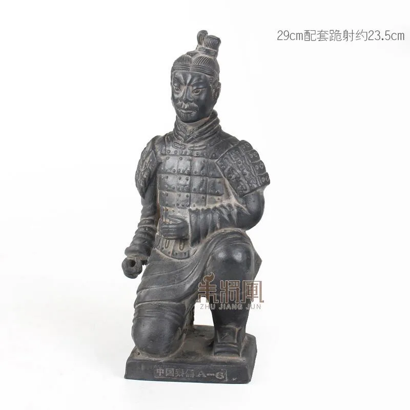 23.5cm Archer 29 см терракотовые армейские воины орнамент Керамика фигурка ремесла домашний декор династии Цинь солдат Модель Скульптура китайский стиль подарок - Цвет: 23.5cm Archer