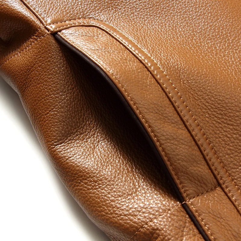 

Jacket Genuine Leather Men Spring Autumn Real Cow Leather Coat Leather Jacket Blouson Cuir Homme 14C909 YY316