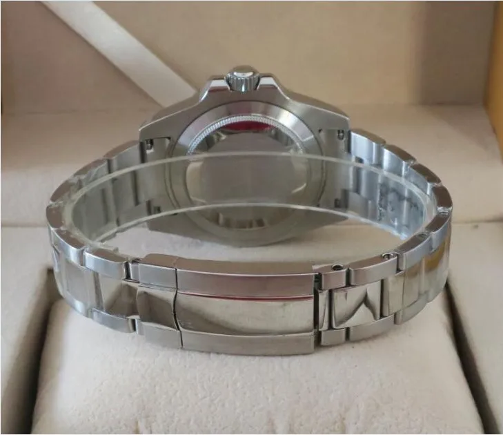 40 мм PARNIS GMT сапфировое стекло Черная Керамическая рамка Автоматическая
