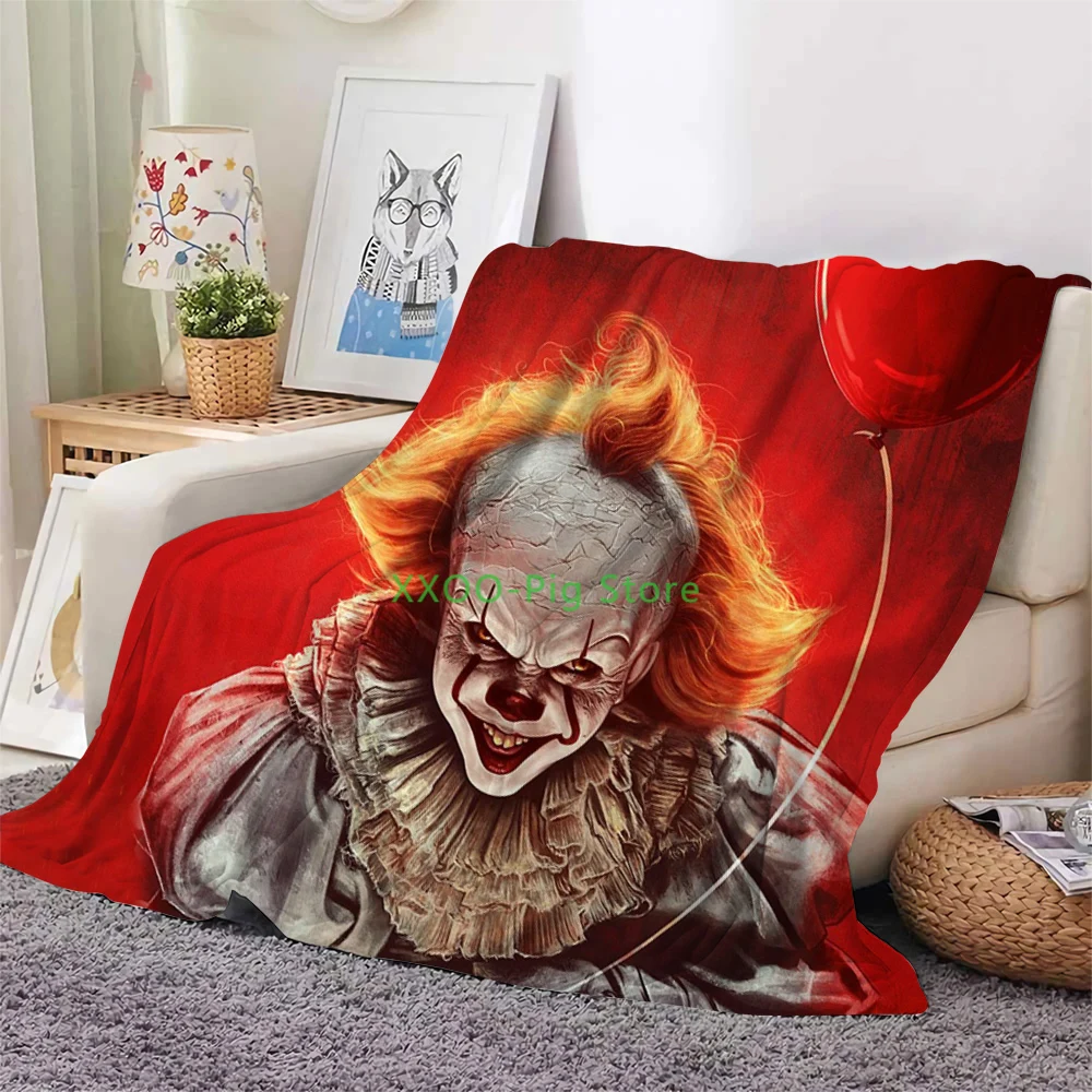 

A Happy Halloween Flannel Blanket Horror Movie Characters Film Thriller Blanket 3D Print Travel Blankets Office Nap Blanket