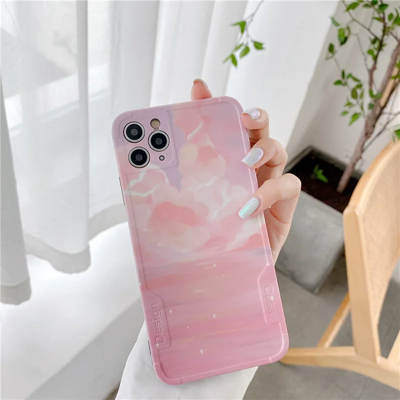 Силиконовый чехол для iPhone 11 Pro Max XS XR X 7 8 Plus 7Plus | Мобильные телефоны и аксессуары