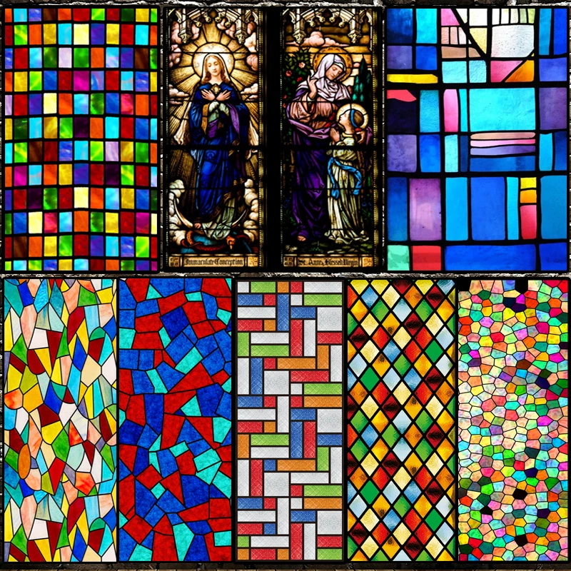 Оконная пленка размером на заказ статическое липкое покрытие без клея в