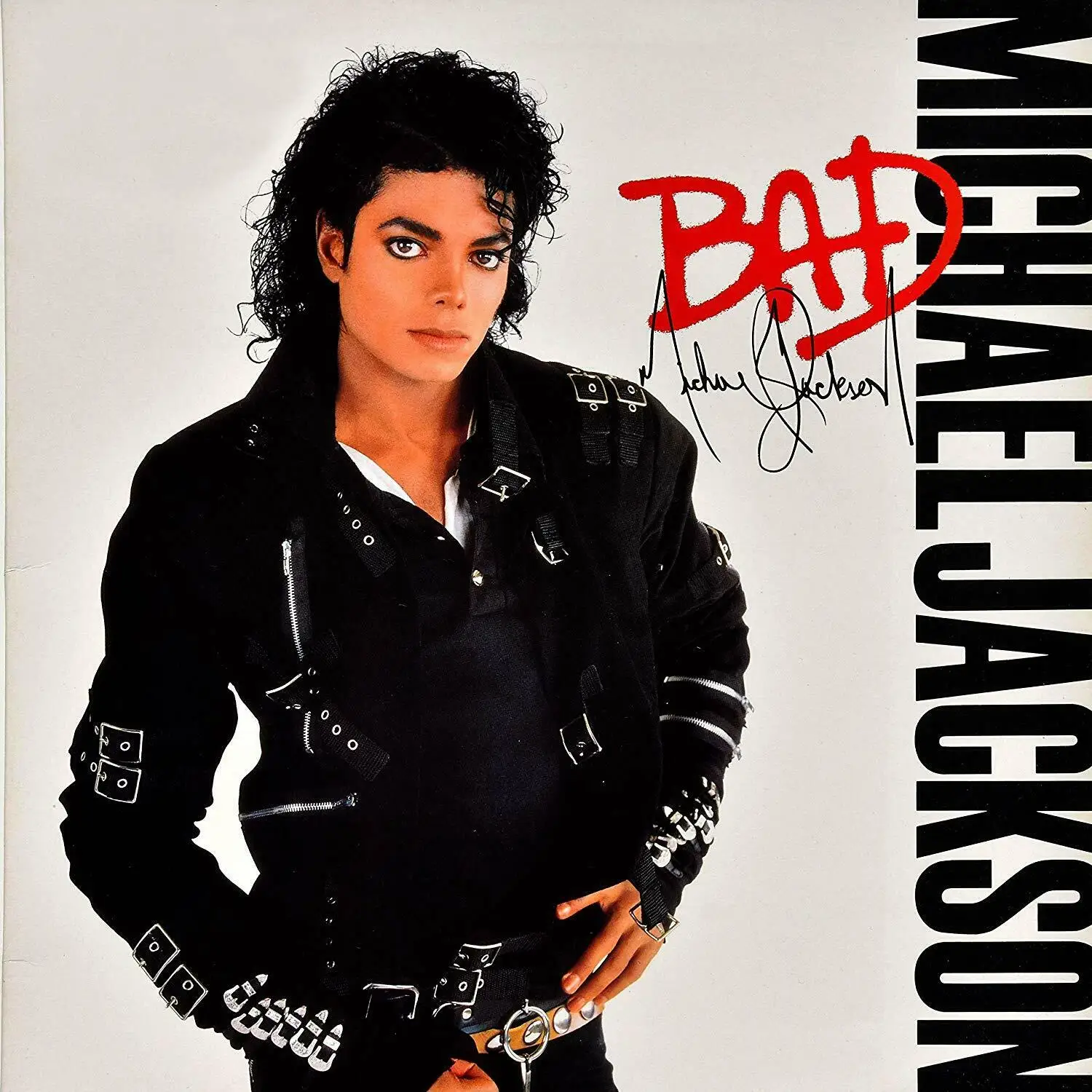 

Nice Michael Jackson "Bad" Art Film Print Silk Poster Home Wall Decor 24x24inch
