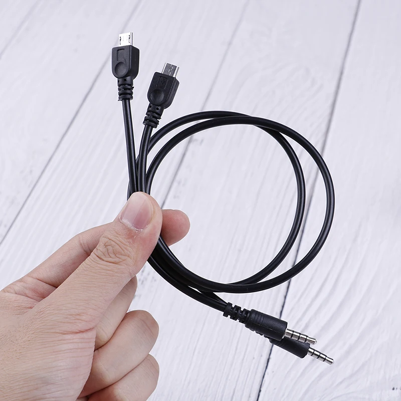 

2 шт. 3,5 мм стерео штекер к микро USB штекер автомобильный AUX-выход кабель для Android Samsung разъем высокое качество 0,5/1,5/3 м для микрофона