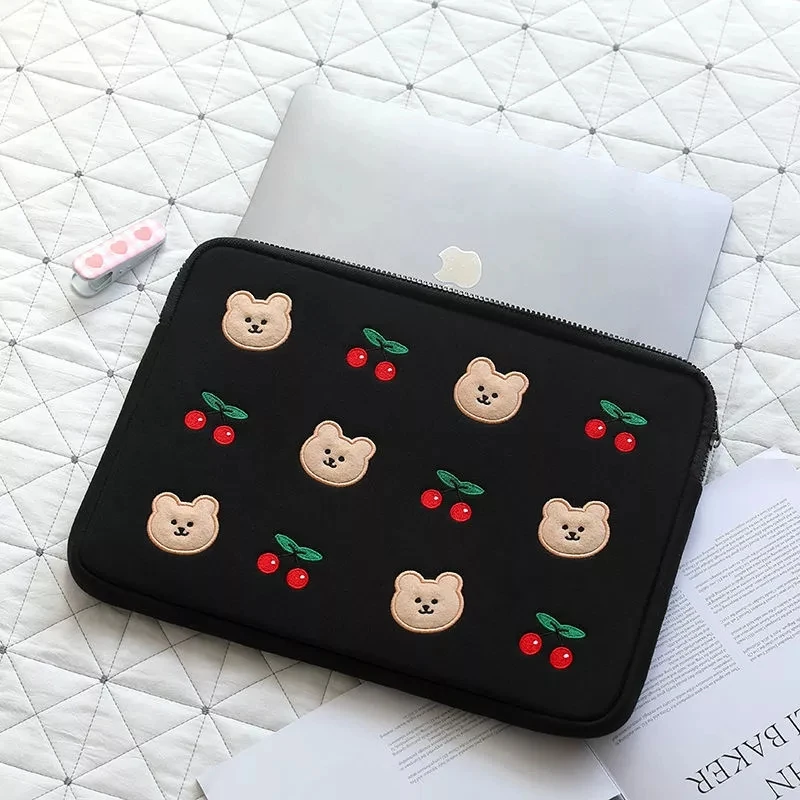 Мультяшная сумка для ноутбука корейского планшета чехол INS Bear Cute Mac iPad Pro 9 7 10 5 11 13