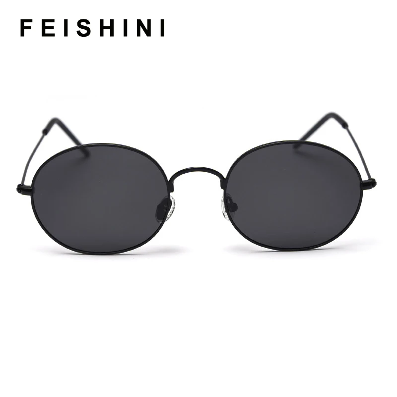 FEISHINI,, Океанский цвет, крошечные, сплав, хип-хоп стиль, солнцезащитные очки, женские, Овальные, красная звезда, прозрачные,, солнцезащитные очки, поляризационные, мужские, овальные