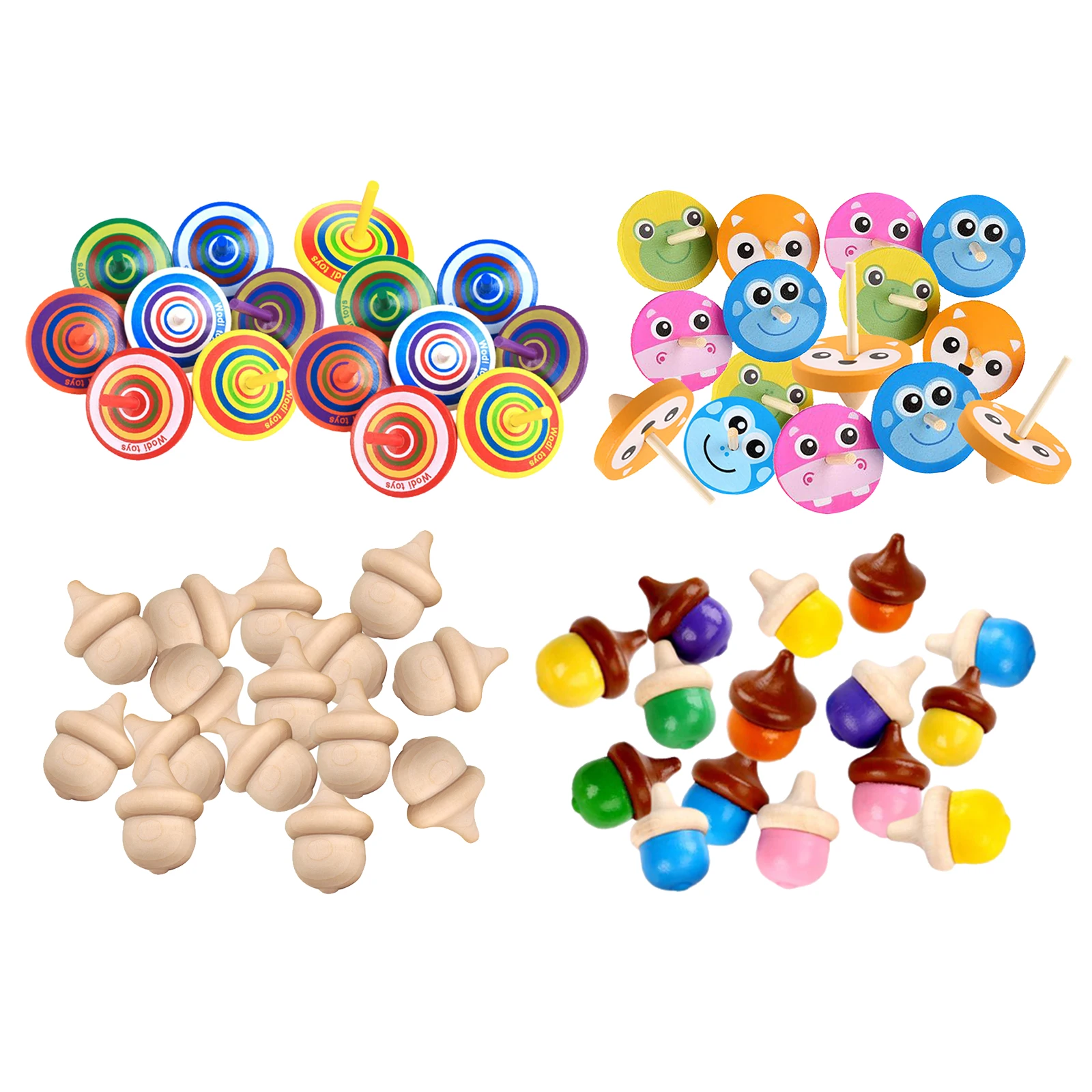 

15Pcs Classic Wooden Spinning Tops Presents and Gifts for Boys, Girls, Birthday Parties, Top, Spinning Top, Spinner