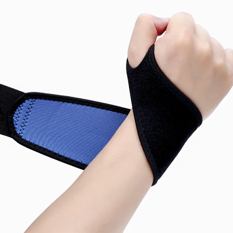 Черный Регулируемый наручный браслет с отверстием для большого пальца гантель