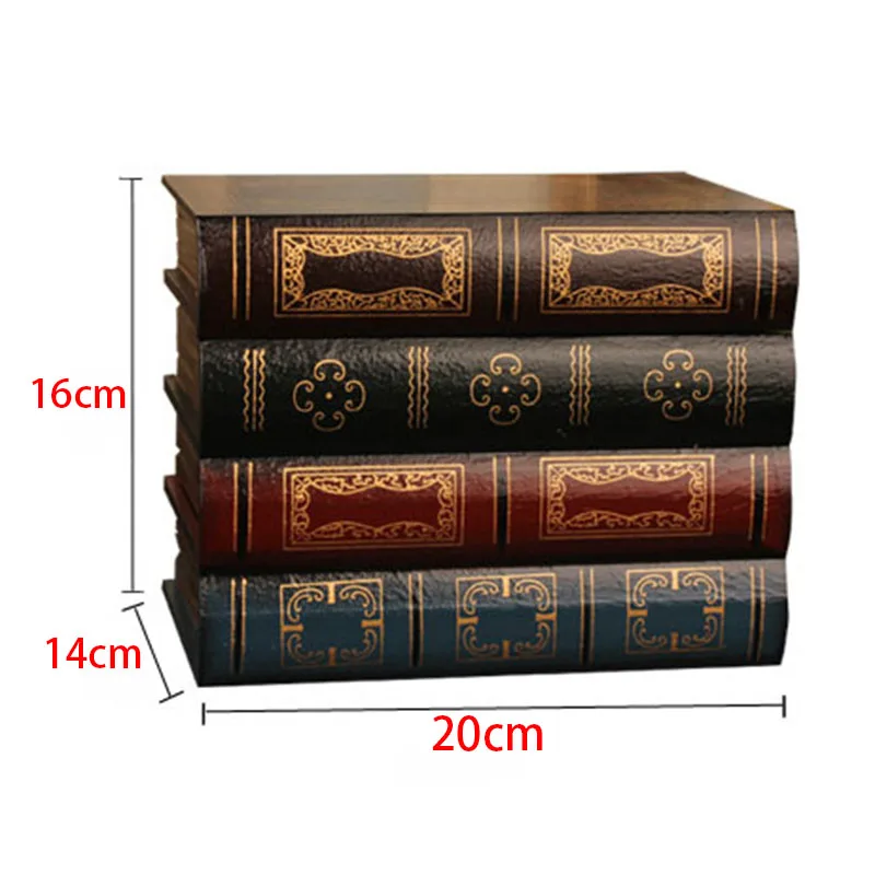 Поддельные книги коробка винтажный реквизит для хранения книг упаковка