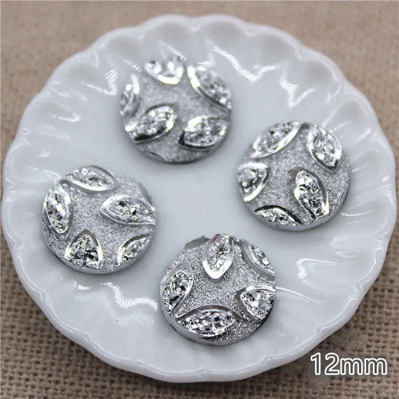 100 шт. блестящие серебряные круглые/морские звезды/Сердце/цветок/корона/вишня из