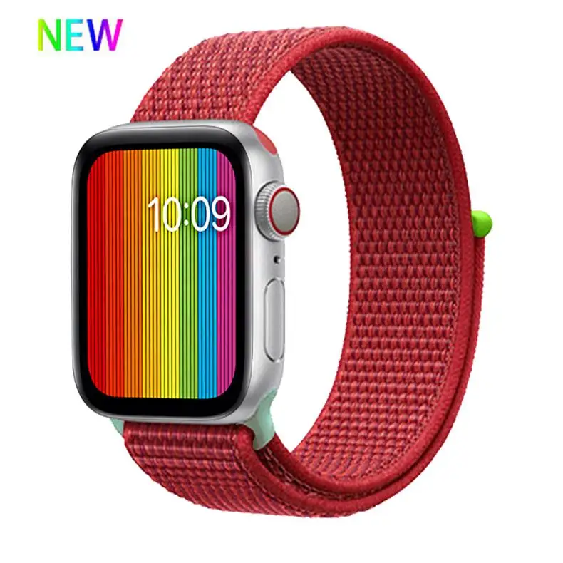 Ремешок для apple watch 5 4 band correa apple watch 42 мм 44 мм 38 мм 40 мм iwatch series 5 4 3 2 1 нейлоновый браслет pulseira
