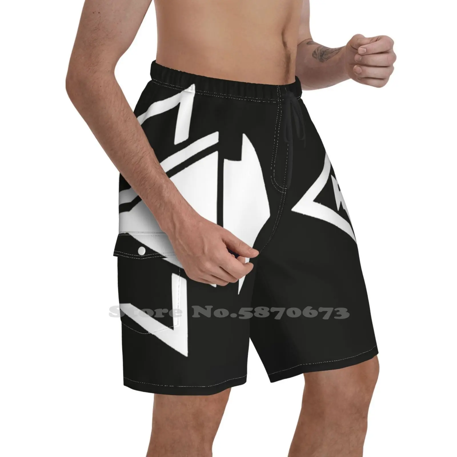 

Мужские спортивные пляжные шорты Megaphone в стиле ретро, восемьдесят градусов, электронные шорты Depeche Cool Depeche, беззвучные записывающие альбомы