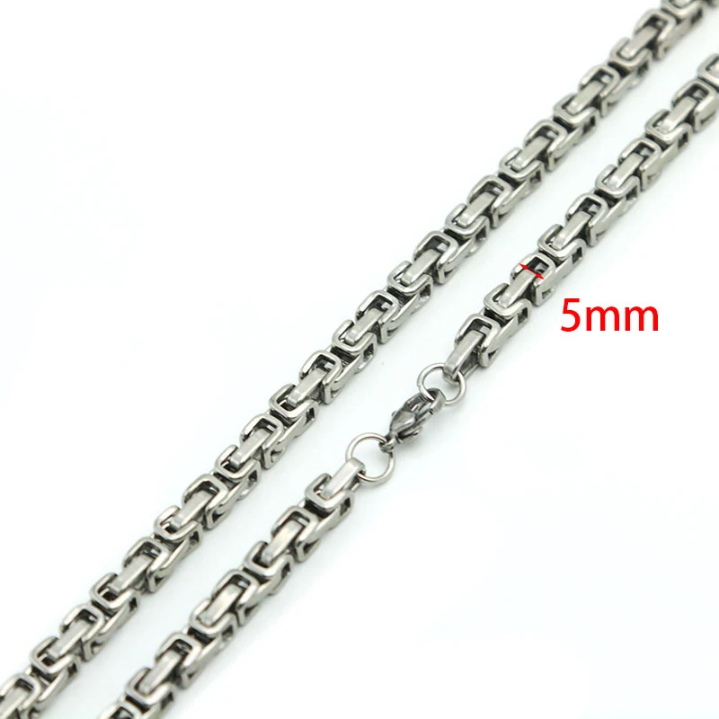 Новый дизайн 2 6 мм 4 5 8 Мужская цепь серебристого цвета 316 нержавеющая сталь