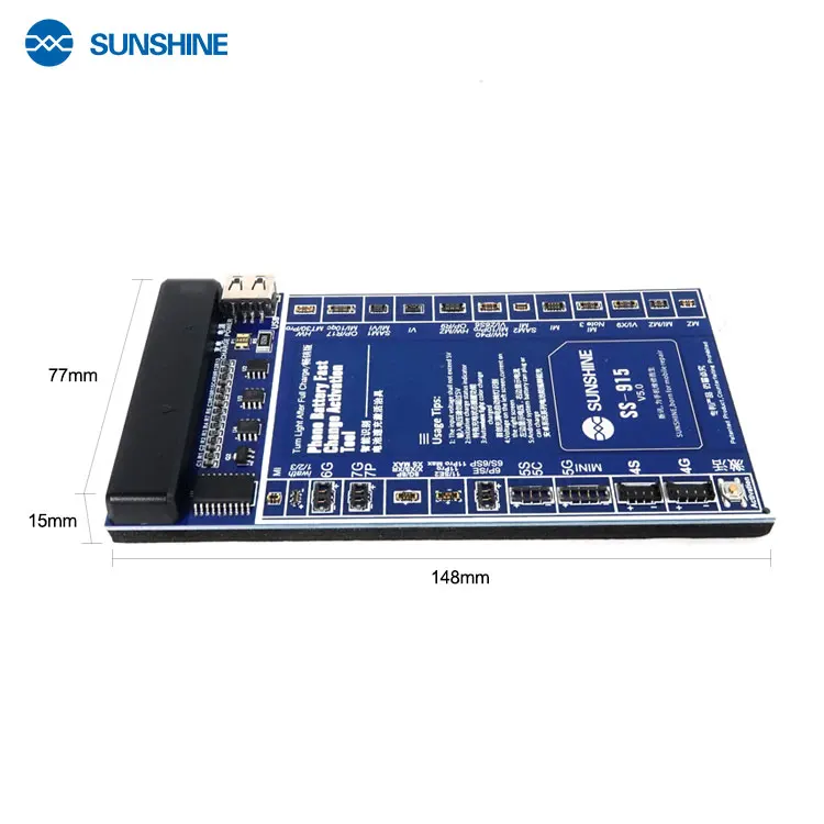 ss 915 universal battery activation board quick charging with usb cable iphone samsung android cell phone battery repair tool free global shipping