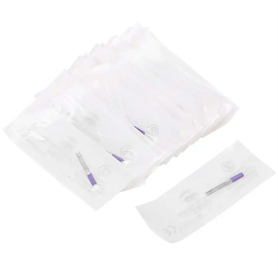 30pcs Manual Tattoo Needles Makeup Microblading Semi-Permanent Eyebrow Needle foe Pen Make up Accessories 3 x 3RL | Красота и