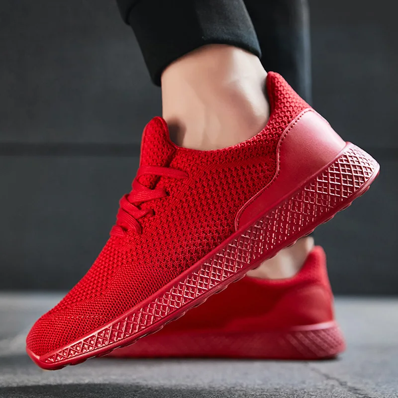 Спортивная обувь для мужчин Новинка сетчатые мужские кроссовки Легкие