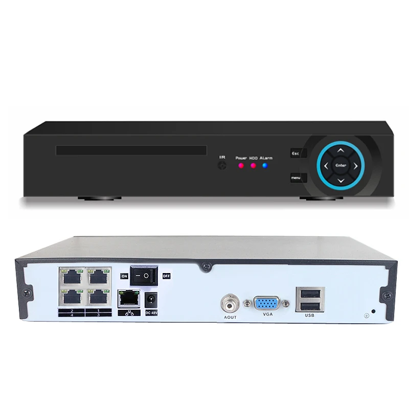 XMEYE приложение H.265 48 В ONVIF CCTV NVR 4CH 8CH 4MP 5MP PoE NVR для POE IP камеры системы наблюдения