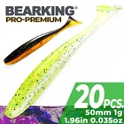 Силиконовые Рыболовные Приманки BEARKING Shiner, 50 мм, 1 г, 20, шт.пакет