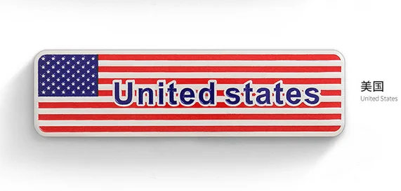 

Metal United States Flag Car Emblem Badge Motorcycle Decals Sticker Fairing