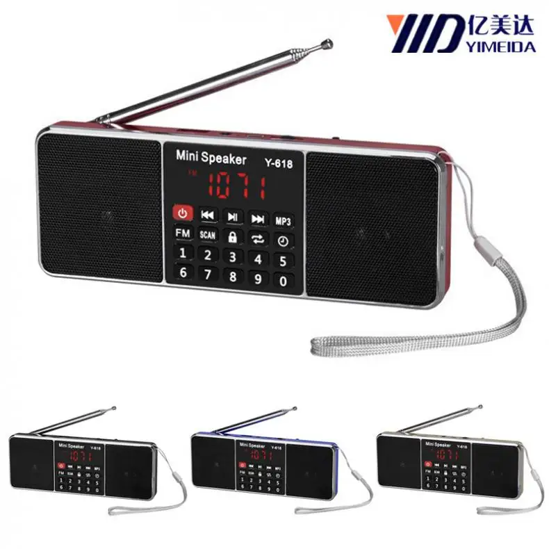 Время выключения Портативный FM радио dab Поддержка USB TF карты телефон музыкальный