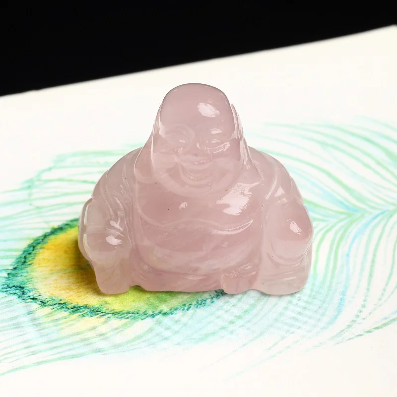 1 шт. натуральный кристалл аметист украшение для дома статуя Будды фэн-шуй