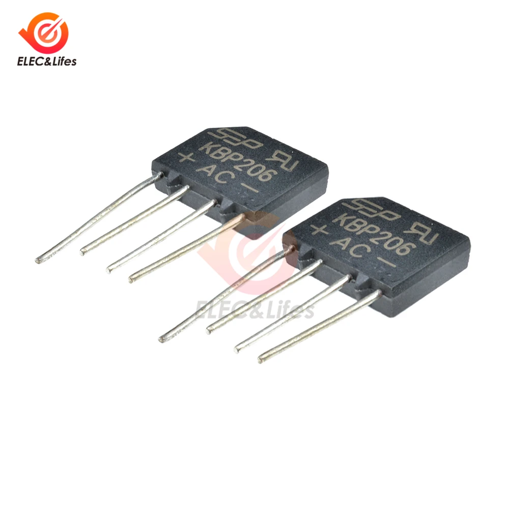 

5Pcs/lot Diode Bridge Rectifier KBP206/KBP310 DIP-4 KBL406 KBL410 KBU810 DIP4 2A 4A 6A 8A 600V 800V 1000V power diode rectifier