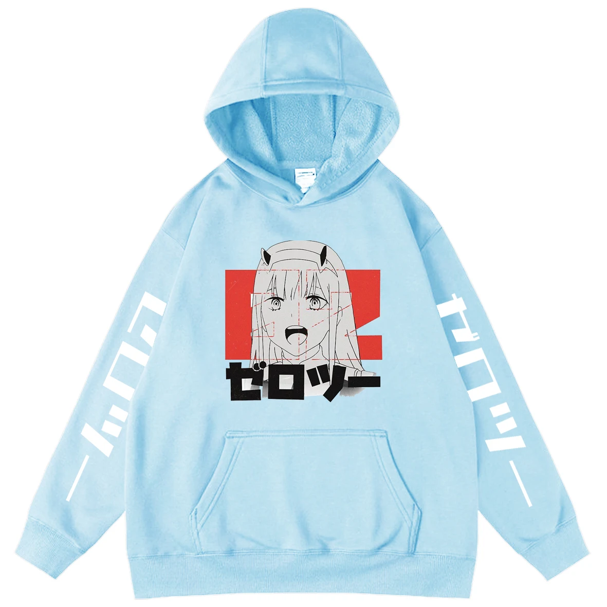 

Darling In The Franxx Hoodies Oversized Hoodie Woman Men's Hoodies Anime Cartoon Character Modeling Pattern Male Casual Tops