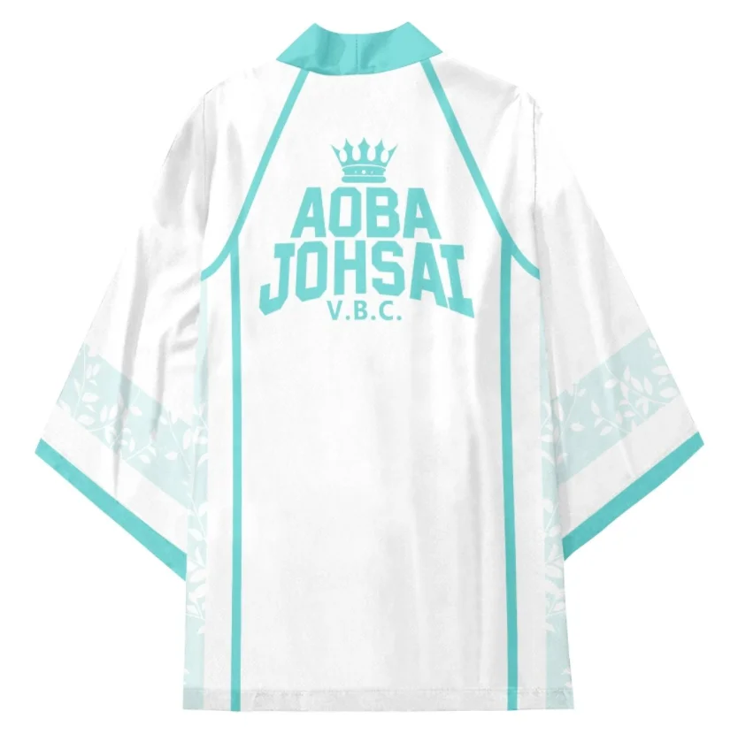 Аниме Haikyuu Aoba Johsai школьные костюмы для косплея Oikawa Tooru кимоно накидка подростков