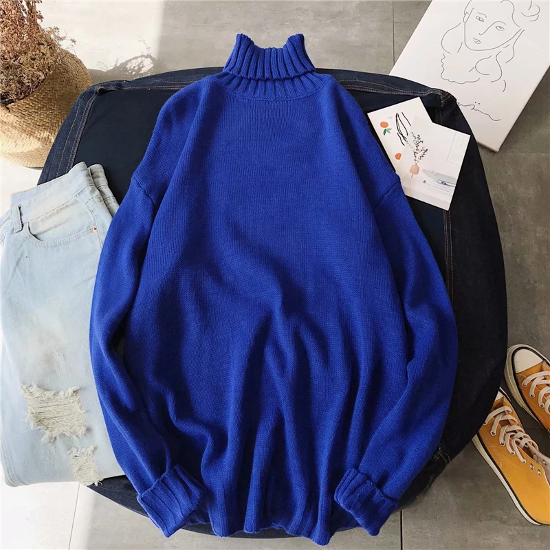 Men Clothes Sweaters Male Knitwear sweater Solid colors Turtleneck sweater korean clothes Casual mens jumpers свитер Pull Homme