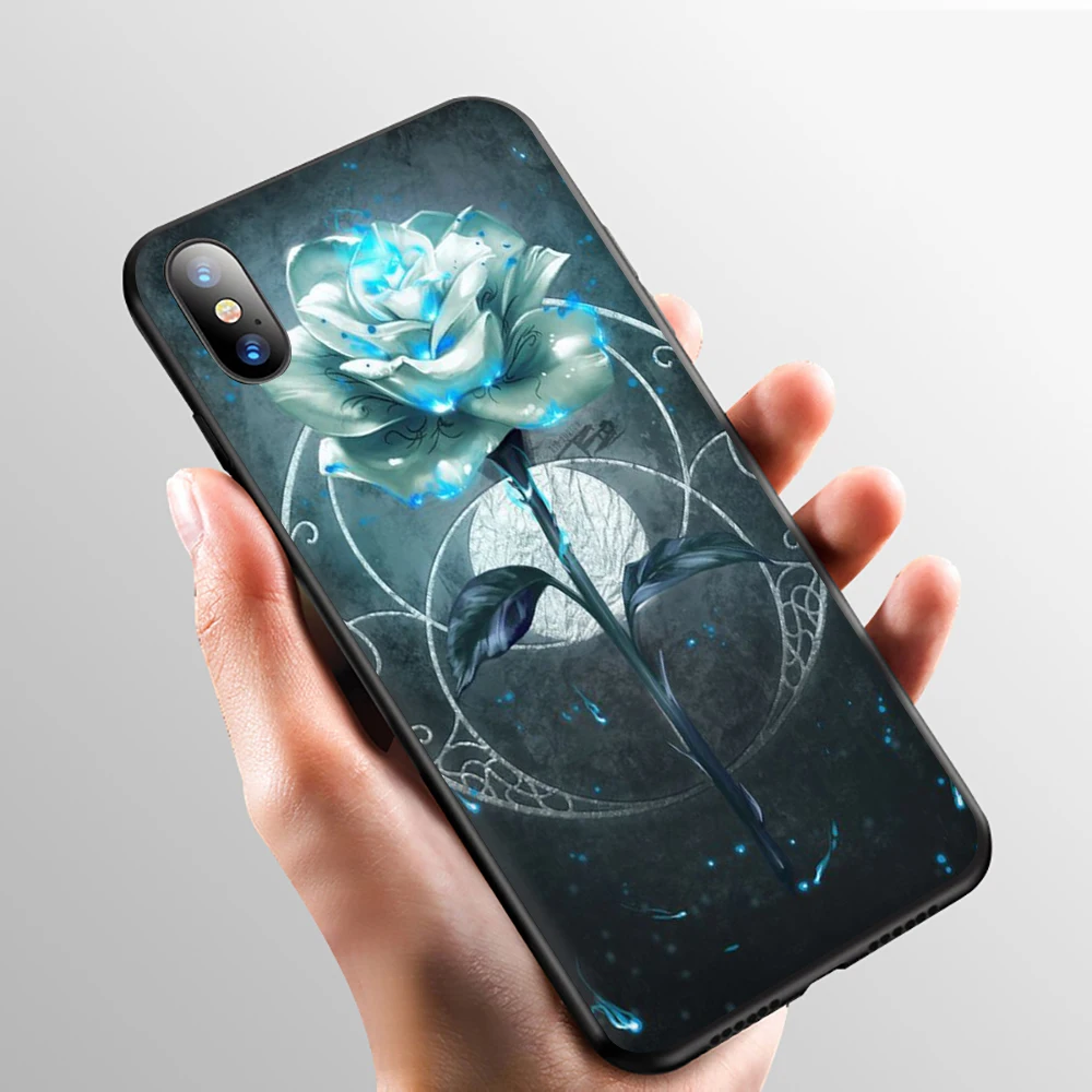 Светящийся в темноте красивый силиконовый чехол для телефона iphone 5 5S SE 2020 6 6S 7 8 plus X