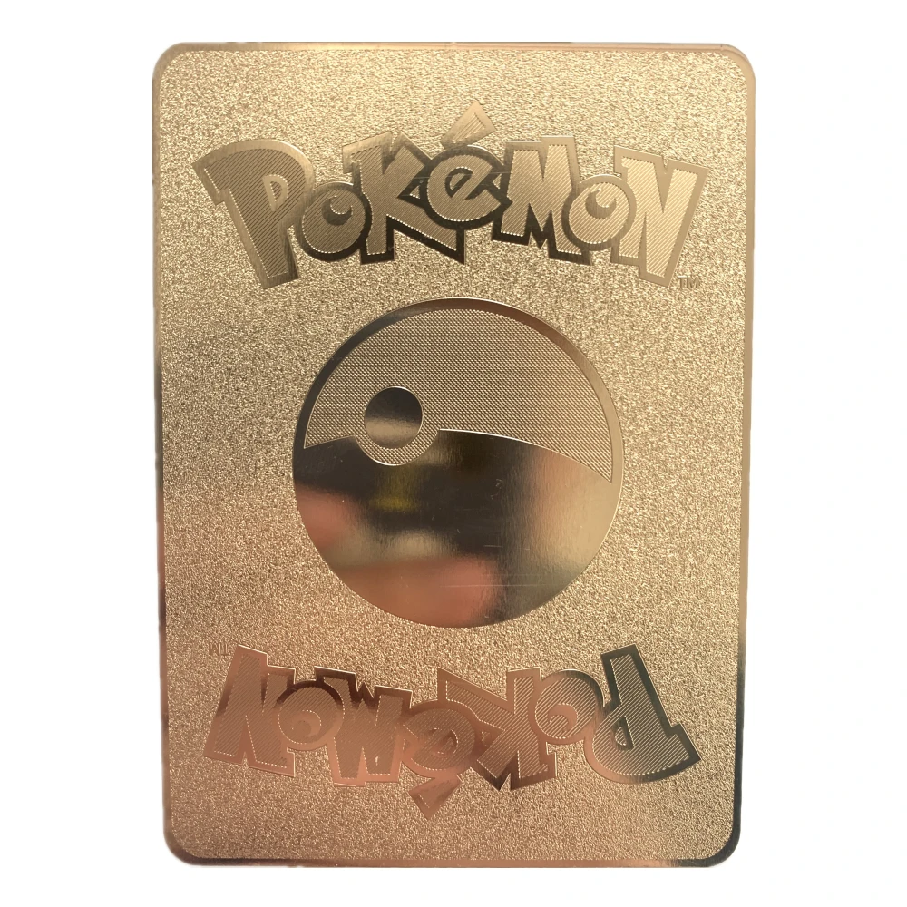 Juego de cartas de Metal de Pok&eacute;mon PV, juguete de oro brillante franc&eacute;s, drag&oacute;n de Respiraci&oacute;n de fuego, doble A La Carta, regalo de Navidad, nuevo, 2021-2