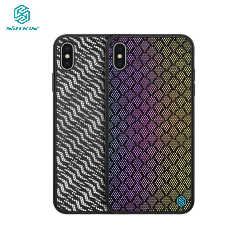 Чехол для iPhone XS Max чехол NILLKIN X XR светоотражающий сетчатый из полиэстера задняя