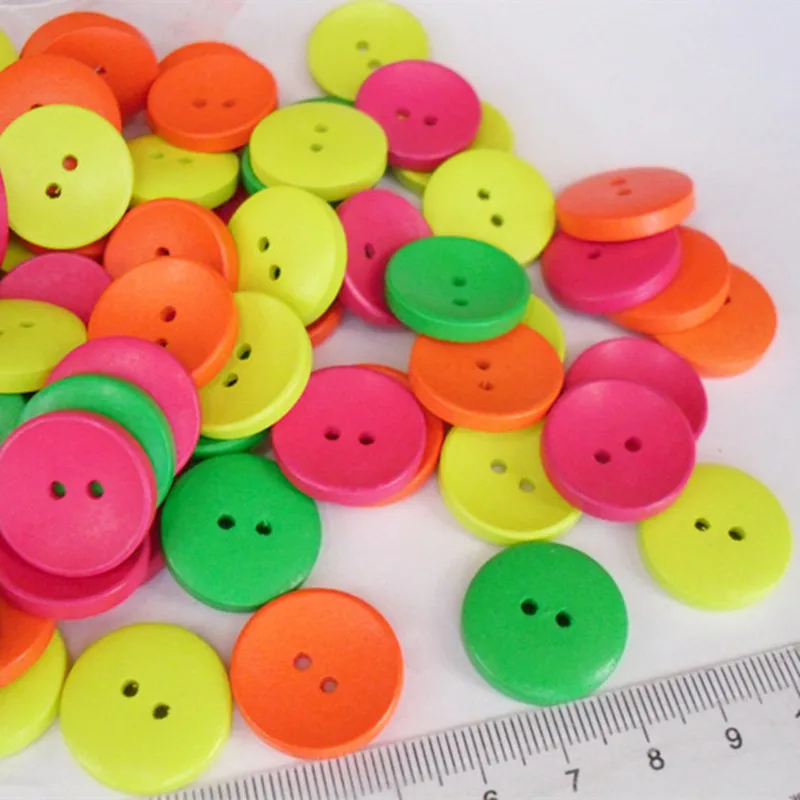 

100 шт., разноцветные аксессуары для рукоделия, шитья, скрапбукинга, одежды, рукоделия, подарочная карта, 20-25 мм