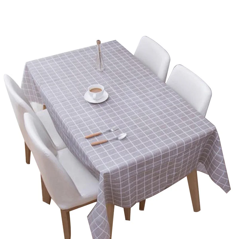 Водонепроницаемая скатерть из ПВХ маслостойкая прямоугольная на стол для