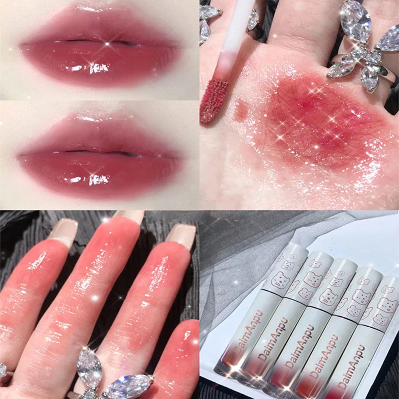 DAIMANPU зеркальная губная помада матовая текстура блеск для губ водостойкая