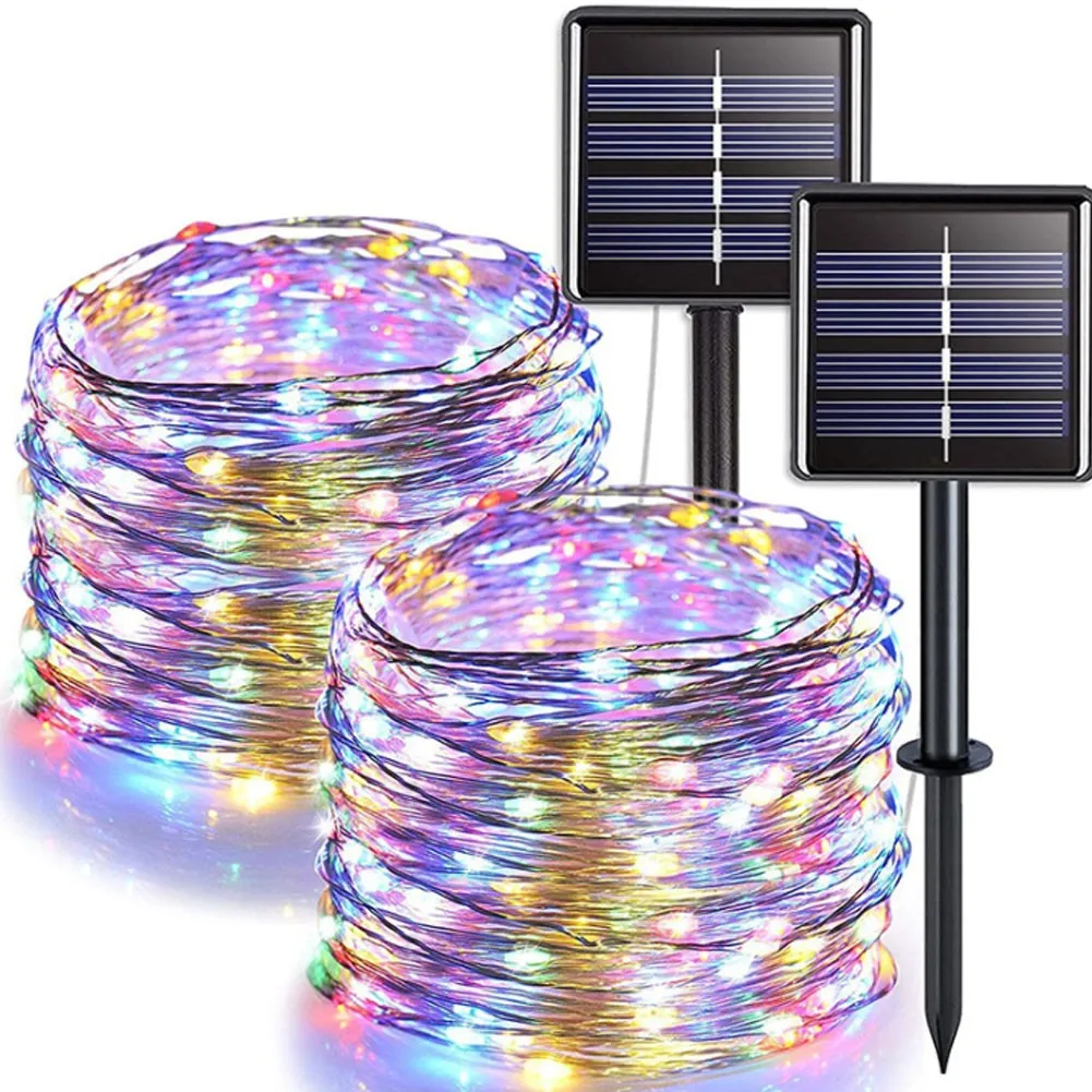 

LED Outdoor Solar String Lights Solar Lamp For Christmas Party Lighting LED String Christmas Lights Merry Christmas Decorations
