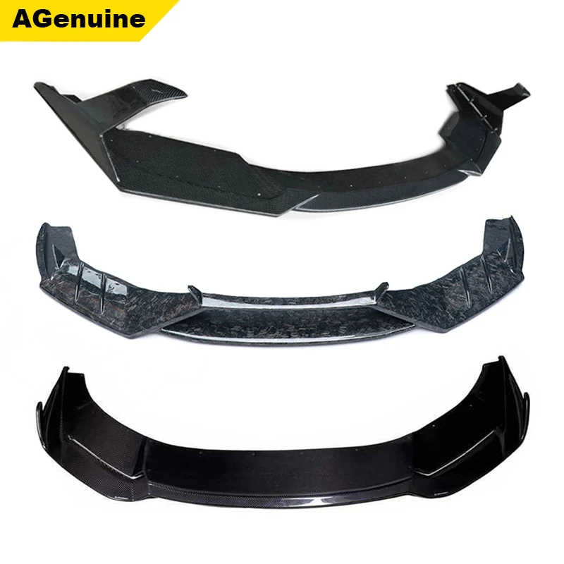 

Высококачественный спойлер для переднего бампера автомобиля из углеродного волокна, 3 вида, для Lamborghini Huracan