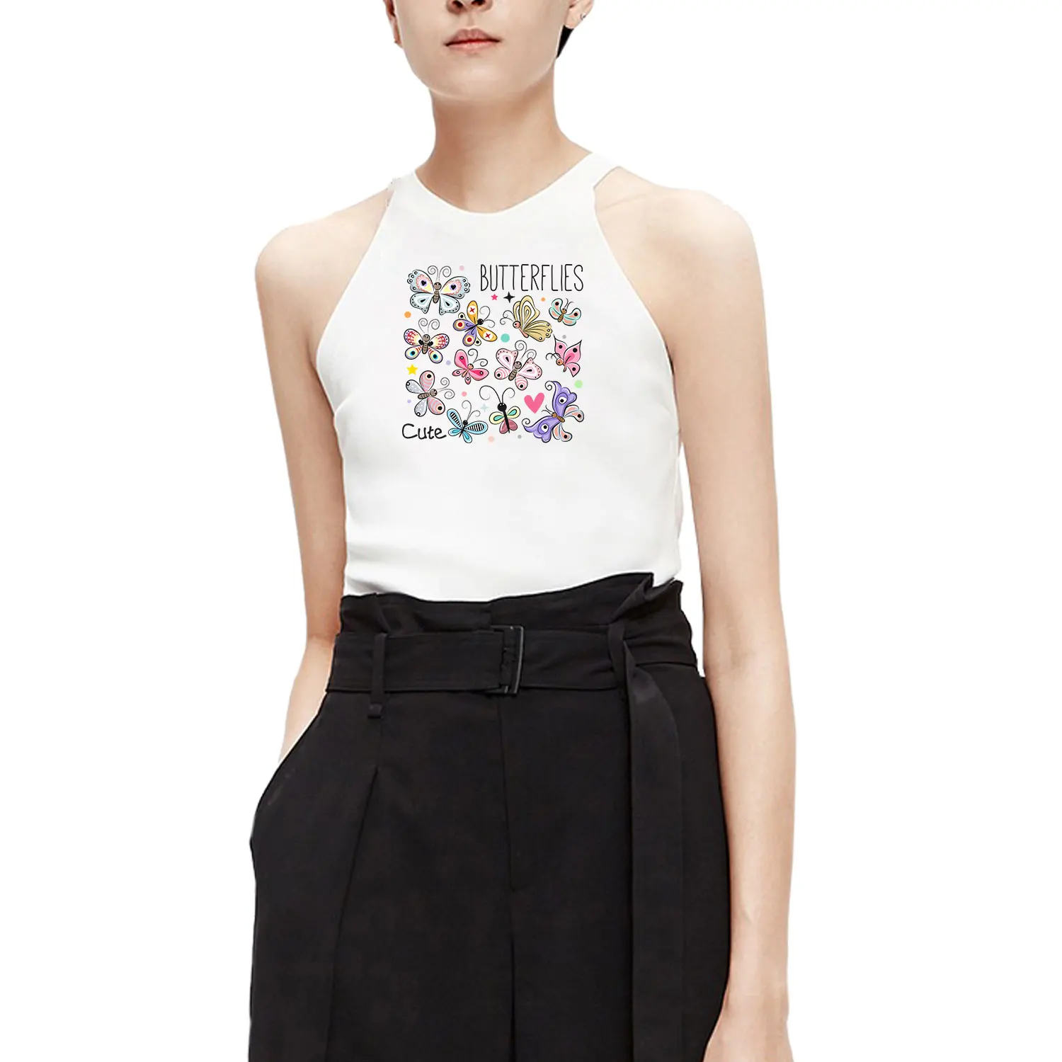 Красивые маленькие наклейки бабочки напечатанные украшения Термотрансферная