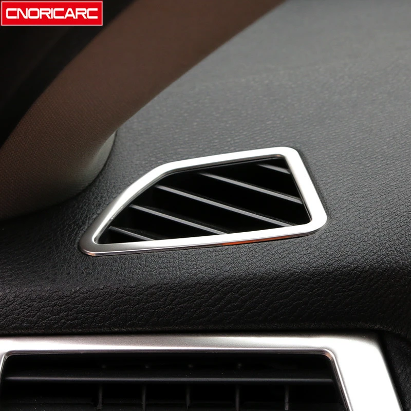 2 шт. декоративная рамка из нержавеющей стали для приборной панели и кондиционера