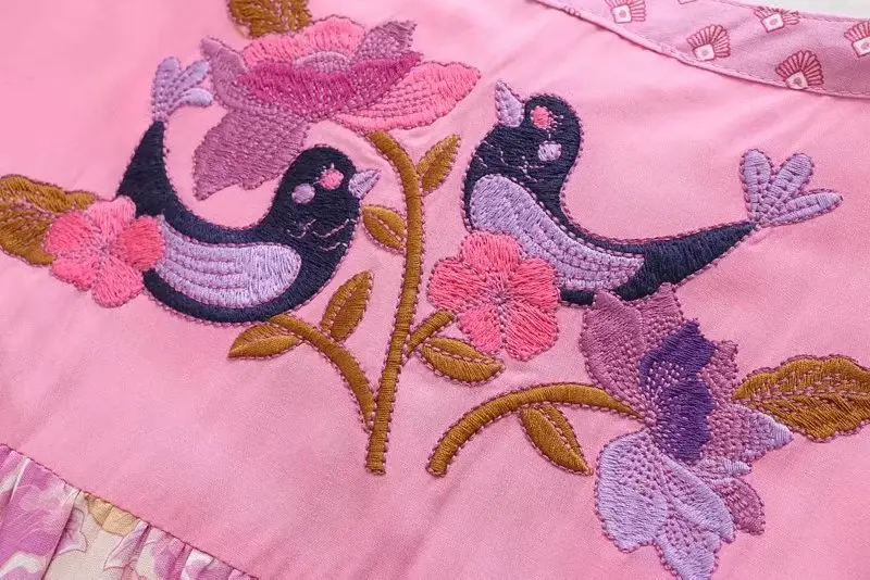 Винтажное шикарное женское богемное мини платье с цветочной вышивкой и бахромой