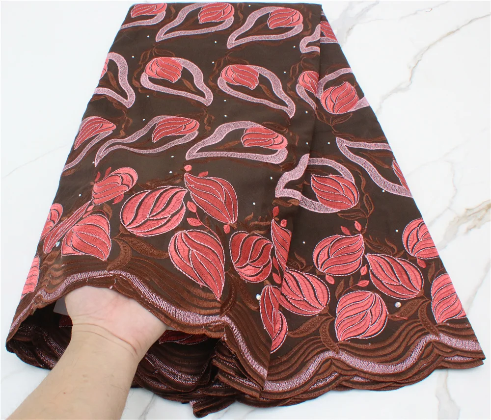 Африканская хлопчатобумажная кружевная ткань PGC 2021 Высококачественная