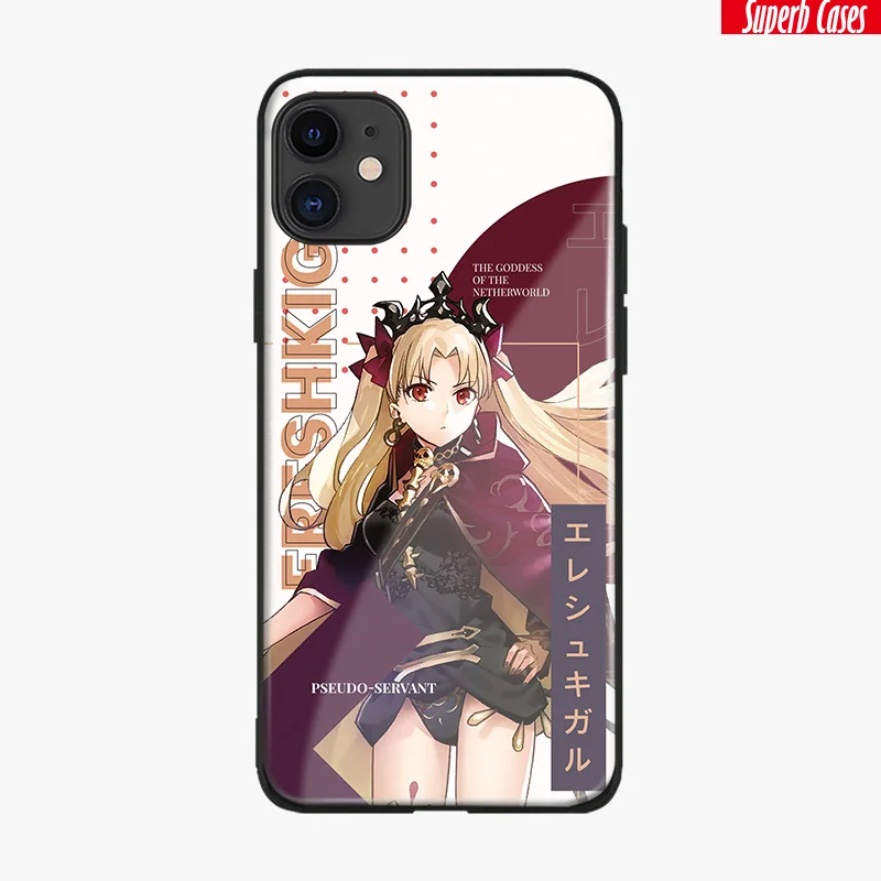 Fate Grand Order Ereshkigal мягкий силиконовый стеклянный чехол для телефона iPhone 6 6S 7 8 Plus X Xr Xs