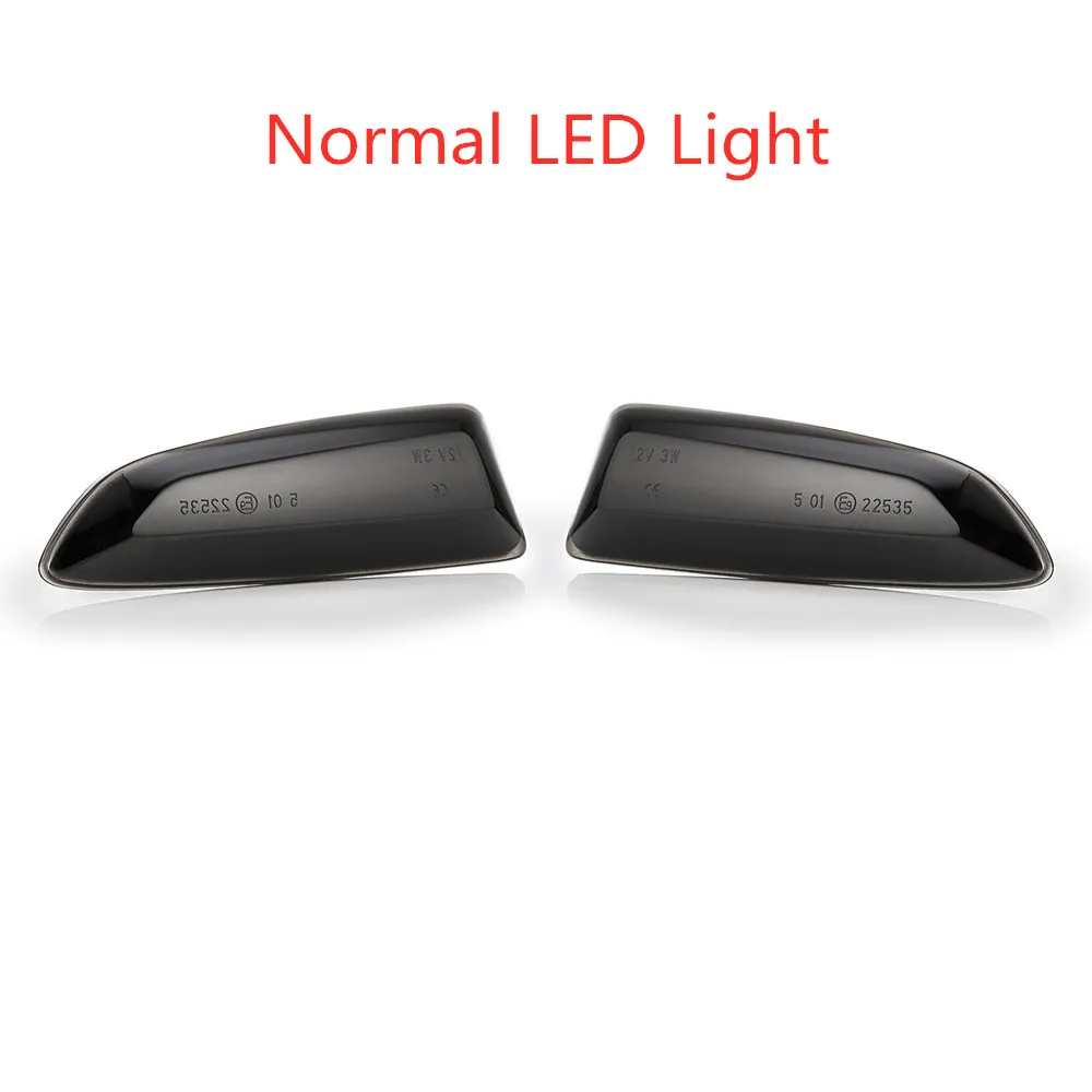 Normal LED Light 2 шт. динамический Светодиодный Боковой габаритный фонарь 12 В световой сигнал поворота боковой повторитель поворота панель лампа для Opel для Vauxhall Astra J K - Испускаемый цвет: Normal LED Light
