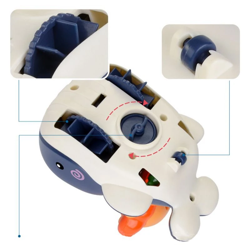 

Baby Bathing Toys Clockwork Whale Wind Up Car Play Water Pool Shower Bathroom Kids Pool Bathtub Baby Water Toys