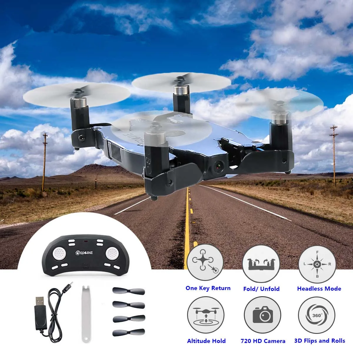 Горячая продажа E57 WiFi FPV с 720P HD камерой Авто складной рычаг удержания высоты RC