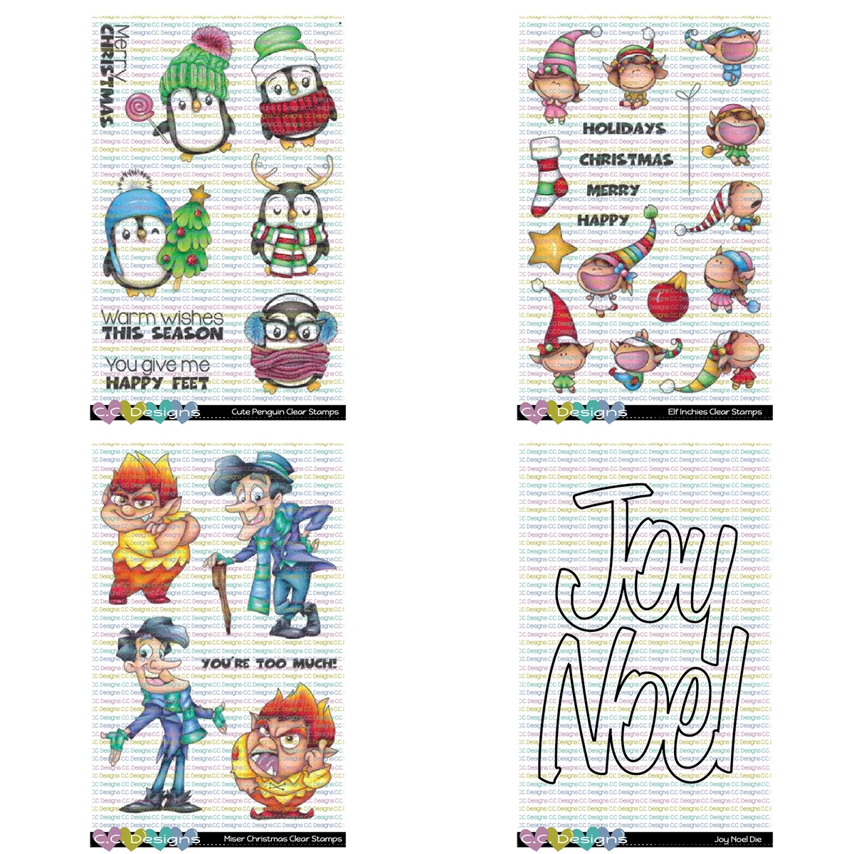 

Christmas Penguin Metal Cutting Dies and Clear Stamps for DIY Scrapbooking Template Photo Album Craft Decorat Paper Card Die Cut