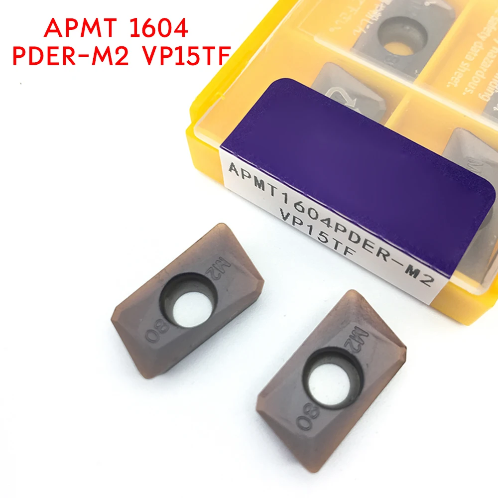 20 шт. APMT1604 M2 VP15TF карбидные вставки токарный инструмент APMT 1604 лицевая мельница