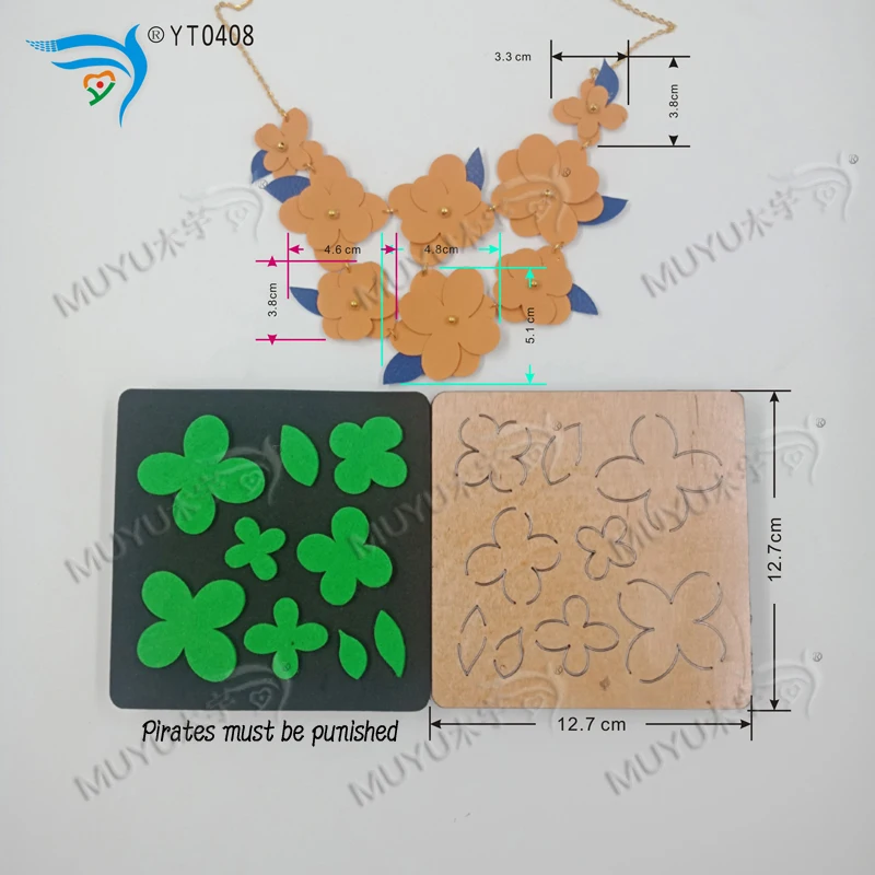 Цветочные цепи скрапбукинга резки неба и стали деревянные режущие штампы